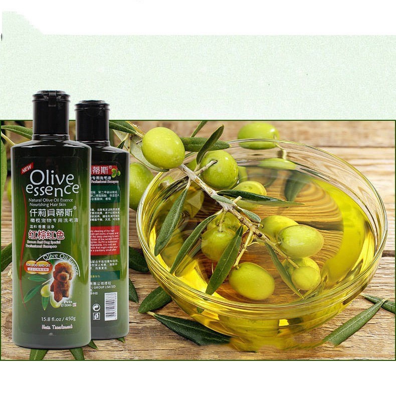 Sữa Tắm Chiết Xuất Olive Cho Chó Mèo Olive Essence Chai 450g