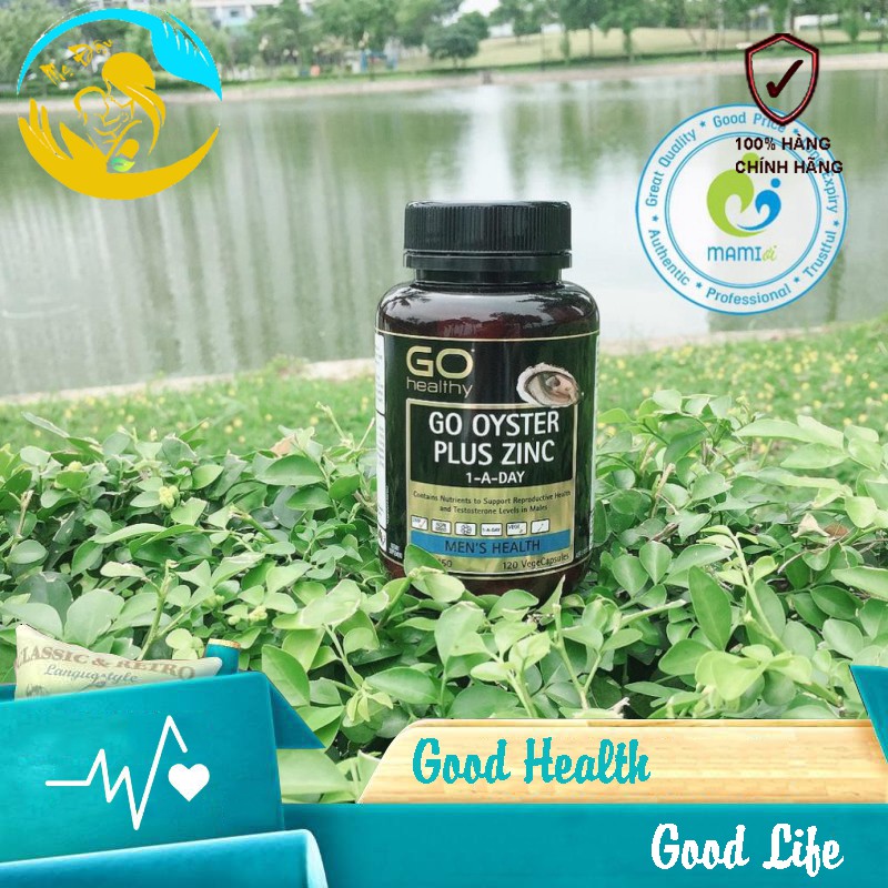 Tinh chất hàu (120v) tăng cường sinh lực cho nam giới từ 25 tuổi GO Healthy Oyster Plus Zinc 1-A-Day, New Zealand Shop M