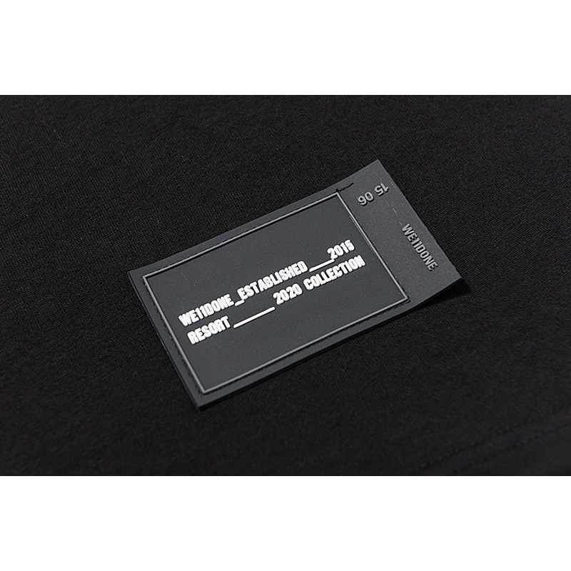 Áo Thun Cotton Ngắn Tay Dáng Rộng Thêu Chữ WE11DONE Plus Size Cho Nam Nữ