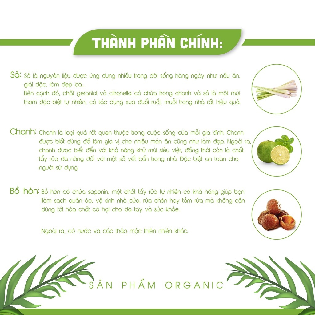 1 Lít Nước Lau Sàn Sả Chanh Quế Bồ Hòn An An Hữu Cơ , Đuổi Ruồi Muỗi Côn Trùng, An Toàn Cho Da và Trẻ Nhỏ