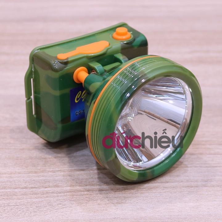 Đèn pin đội đầu siêu sáng CG6 rằn ri bộ đội | Đức Hiếu Shop