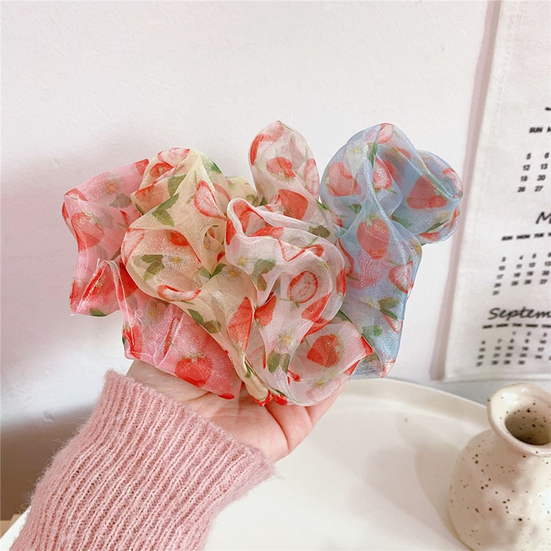 Strawberry Mesh Headband Women Hair accessories