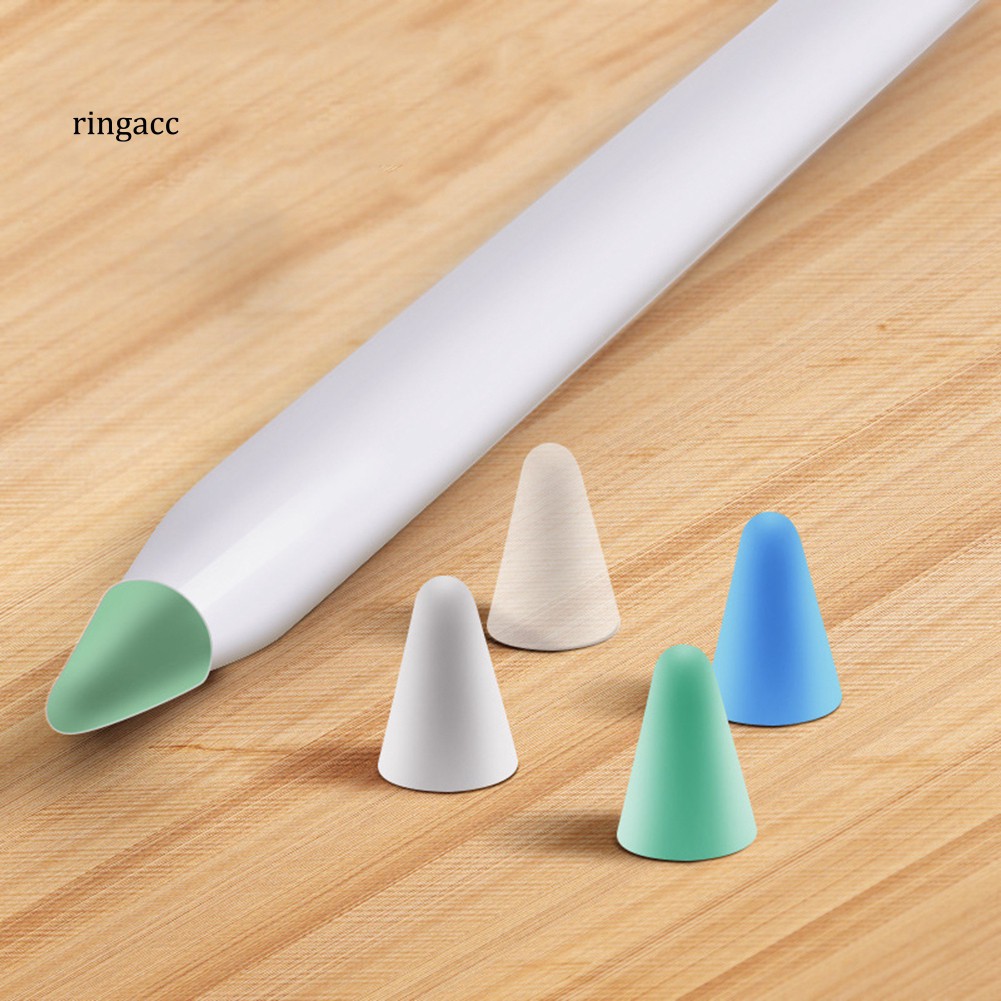 Bộ 4/8 nắp bọc ngòi bút cảm ứng stylus mềm mịn cho Apple Pencil 1/2