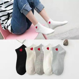Lố 10 đôi tất cổ tim
