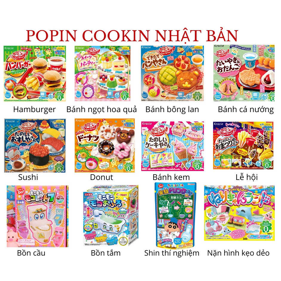 Kẹo Popin Cookin bánh Crepe
