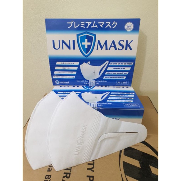 Hộp 50 chiếc khẩu trang y tế 3D Mask Uni Mask