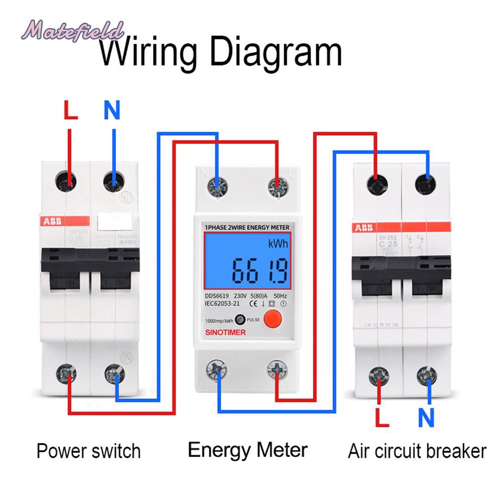 Thiết Bị Đo Điện Năng Kỹ Thuật Số Màn Hình Lcd