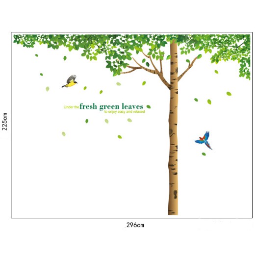 Decal trang trí cành cây size lớn