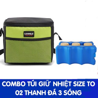 Túi Giữ Nhiệt Giữ Lạnh Bình Sữa Sanea 7L(Giữ Lạnh 3 Bình Sữa 10-12 Tiếng)