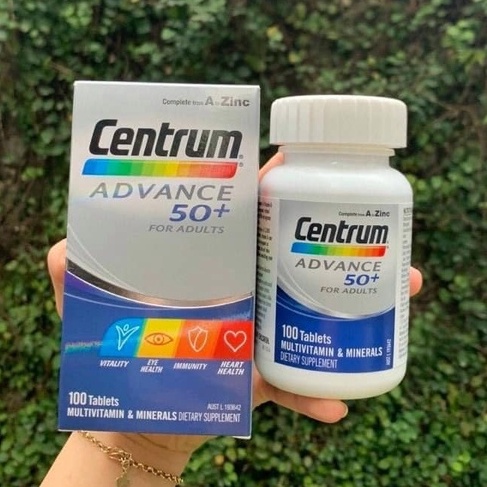 Vitamin tổng hợp Centrum Advance Úc hộp 100 viên cho người lớn,trung niên,người già tuổi 50+