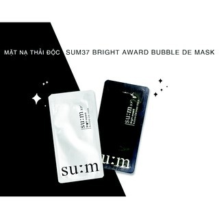 Mặt Nạ Thải Độc SUM37 Bright Award Bubble De Mask