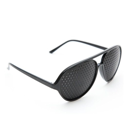 Kính tập mắt Pinhole Glasses - tặng kèm hộp kính thời trang bảo vệ kính + kèm file hướng dẫn tập mắt