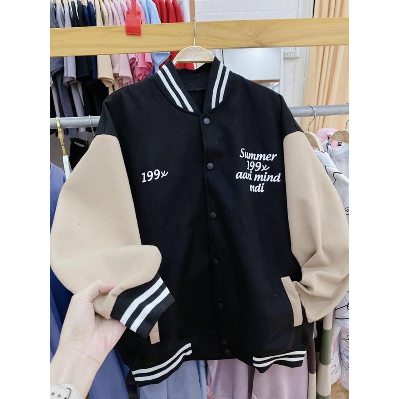 [Ảnh Thật] Áo Bomber Nỉ 199 Chất Nỉ Bông Mịn Đẹp Form rộng Unisex Nam Nữ Couple Chất đẹp như ảnh