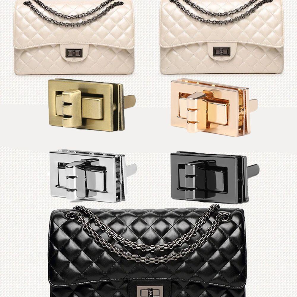 Khóa Cài Túi Xách Hình Chữ Nhật 4 Màu Chống Gỉ DIY