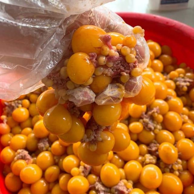 1Kg TRỨNG GÀ NON CẤP ĐÔNG 2 hộp siêu ngon(500g/hộp)