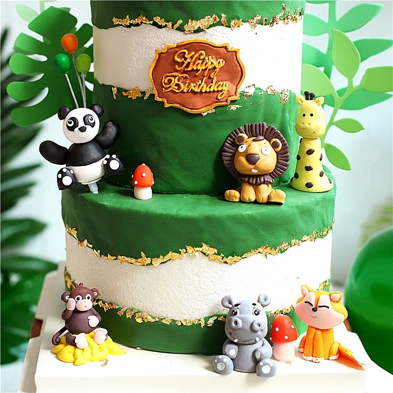 Que Cắm Trang Trí Bánh Sinh Nhật Hình Động Vật Dễ Thương