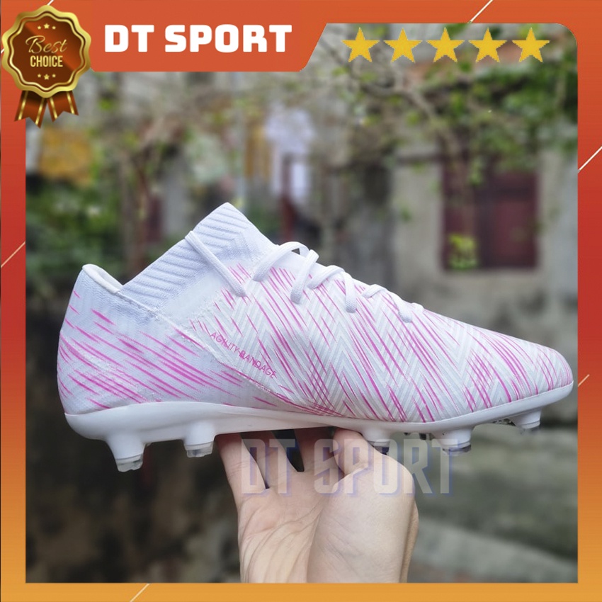 [Tặng Túi Rút Và Tất]Giày Đá Bóng Sân Cỏ Tự Nhiên Nemeziz Messi Tango 18.3 FG Super M10 Speed Ghost, Giày Đá Banh Nam