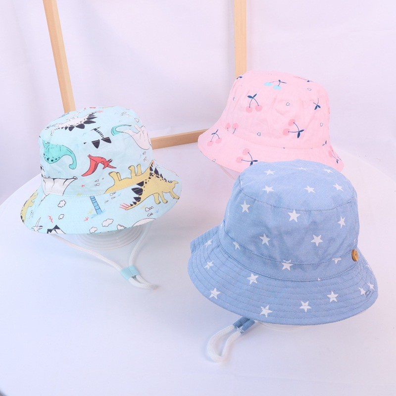 SUGE Nón Bucket Dễ Thương Cho Bé Từ 1-10 Tuổi UPF 50+