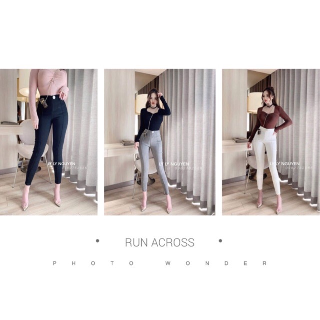 QUẦN SKINNY GÂN CÚC NỮ SIÊU ĐẸP