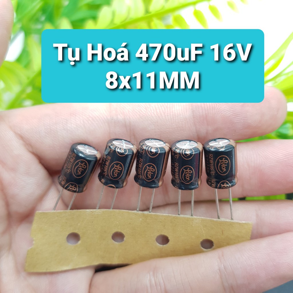 [COMBO 5C 10C 20C Giá Rẻ] Tụ Hóa 470uF 16V 8x11MM Tụ Phân Cực Lọc Nguồn