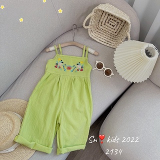 Yếm jum bé gái, yếm bé gái thuê hoa chất đũi mềm mát thấm hút tốt kiểu dáng đáng yêu TONY MEDIA HẰNG KIDS