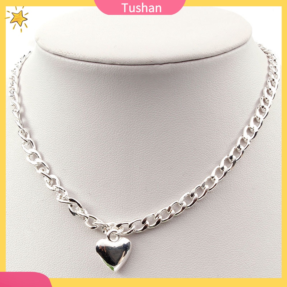 Vòng Cổ Choker Mặt Trái Tim Thời Trang Cho Nữ