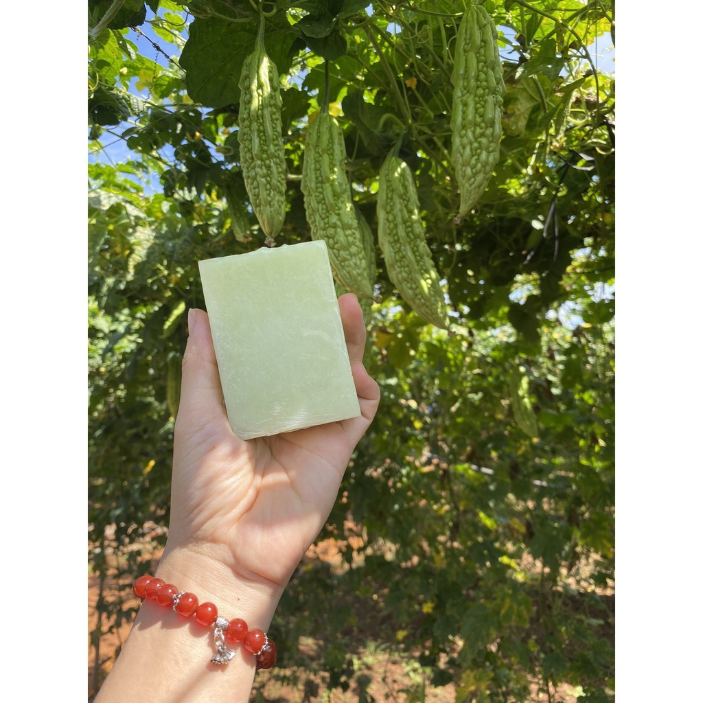 Xà bông Mướp đắng Soap ả đào Mướp đắng Mộc Nhan / Giảm mụn, giảm thâm sẹo | BigBuy360 - bigbuy360.vn