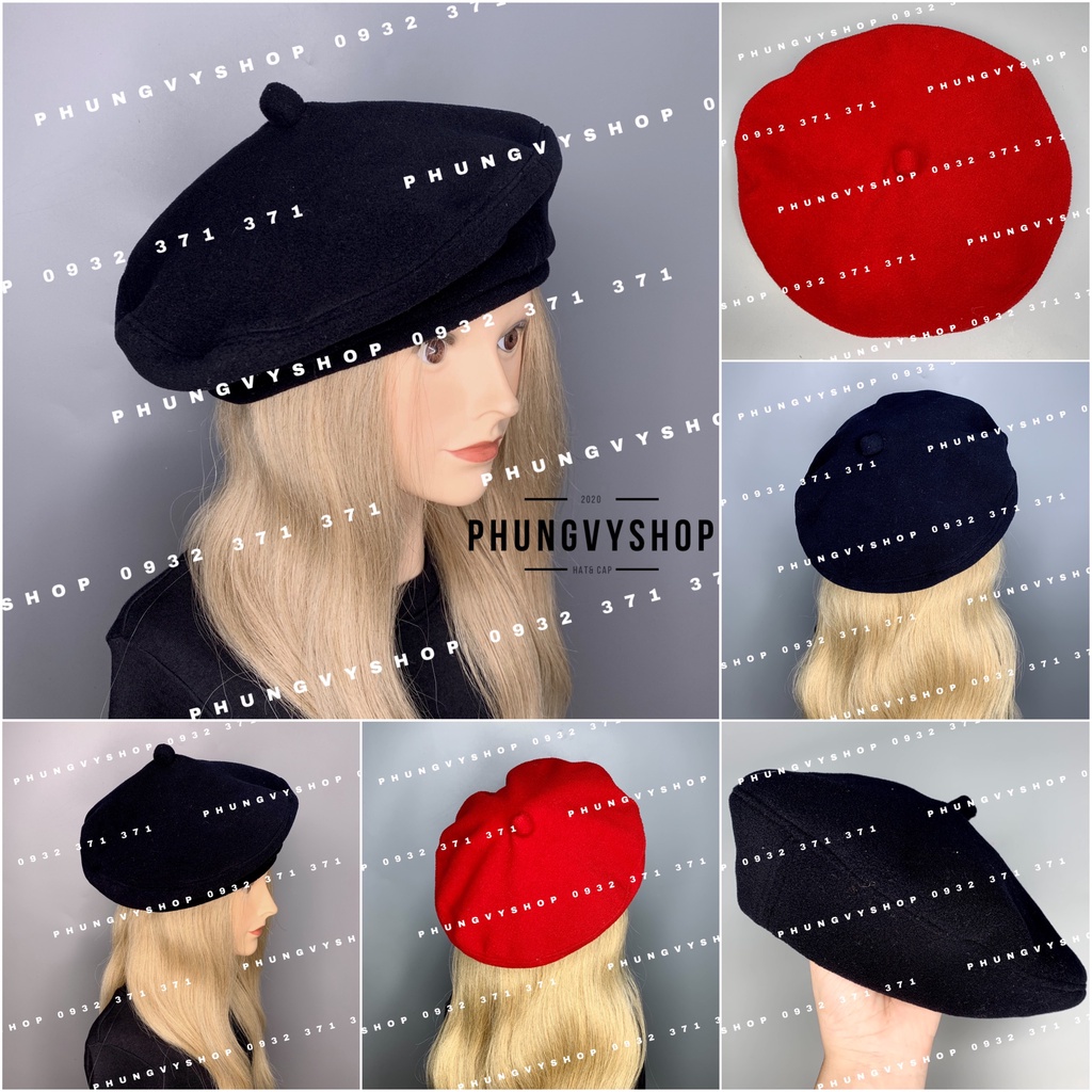 Mũ nồi, beret, nón họa sĩ unisex nam nữ phong cách thu đông – NOI NỈ TRƠN