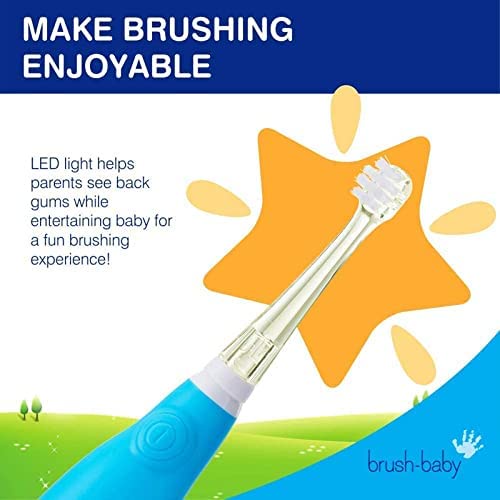 Bàn Chải Brush Baby BabySonic Infant and Toddler Electric Toothbrush for Ages 0-3 Years