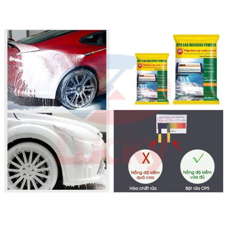 Bột rửa xe không chạm ops KOSO tiêu chuẩn Châu Âu không gây hại sức khỏe 500G