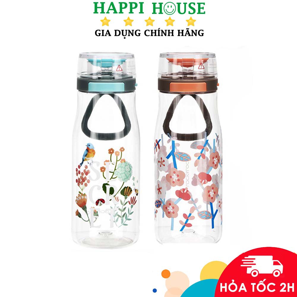 Bình Nước Nhựa Tritan Lock&Lock One Touch ABF687 500ml - Hàng Chính Hãng - Happi House
