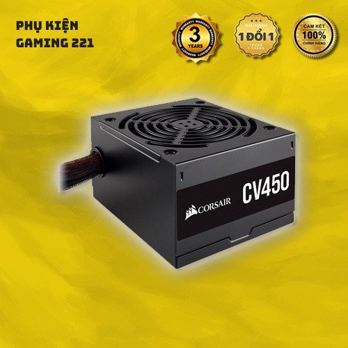 Nguồn Máy Tính - PSU Corsair CV450 450W chuẩn 80 Plus Bronze - Hàng chính Hãng