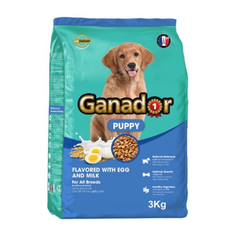 3kg Ganador Puppy vị trứng sữa - Thức ăn chó mèo