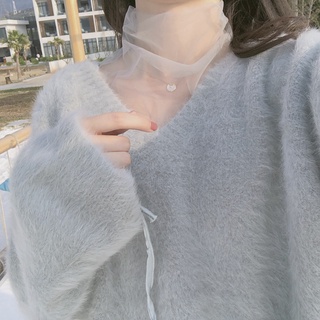 [SẴN] Áo lưới ren mỏng tay dài cổ tròn thời trang cho nữ MS187