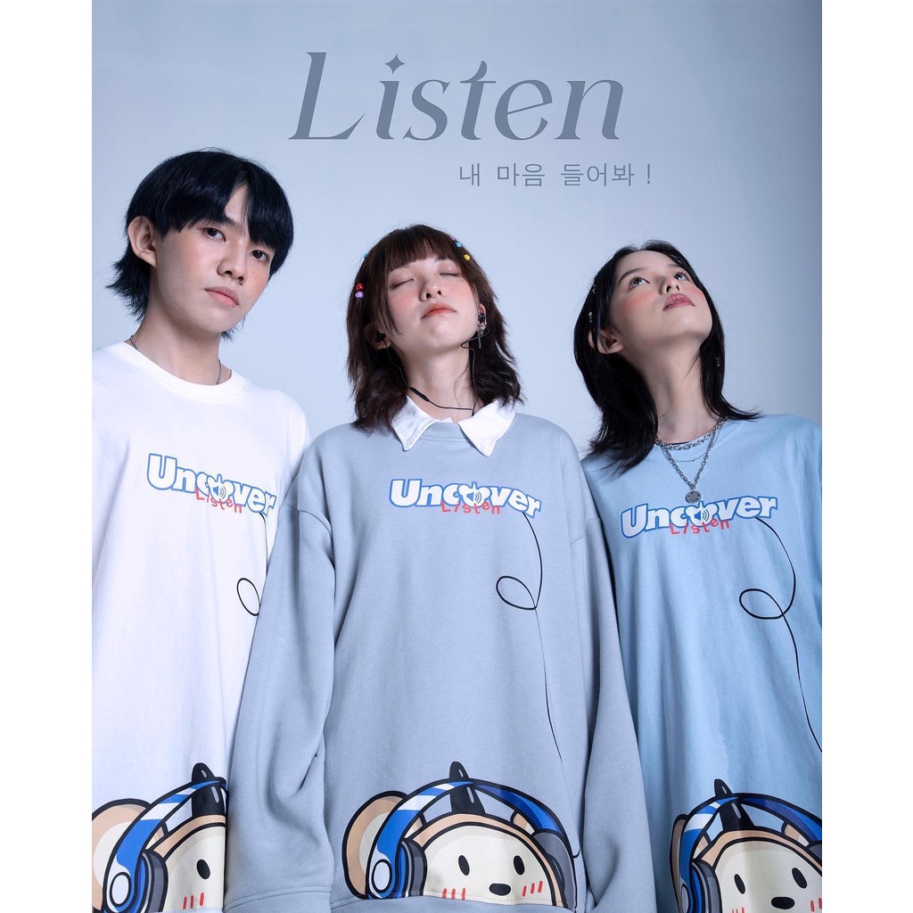 [Uncover] Áo SWEATER LISTEN ®(Real) | BigBuy360 - bigbuy360.vn