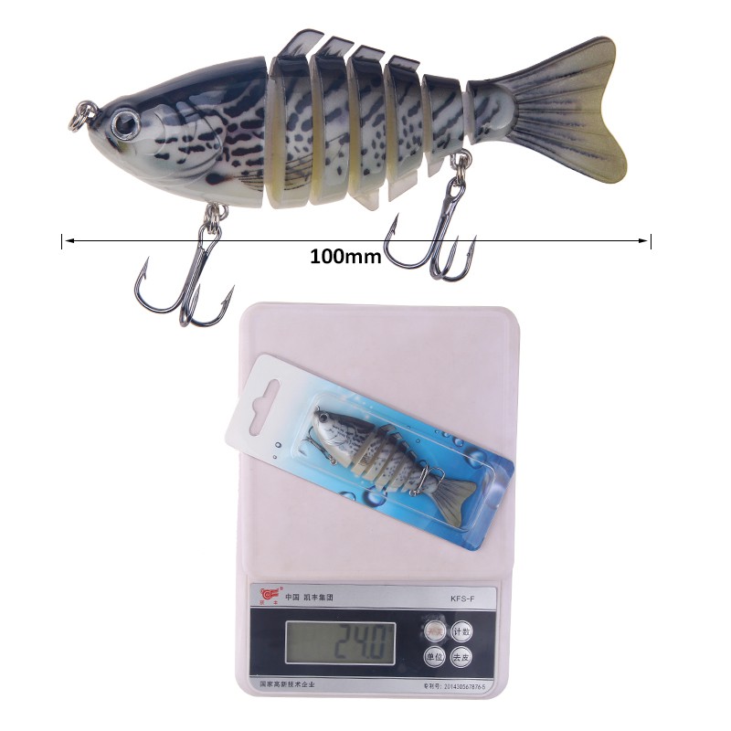 Mồi Câu Cá Giả 7 Đoạn 16g / 10cm