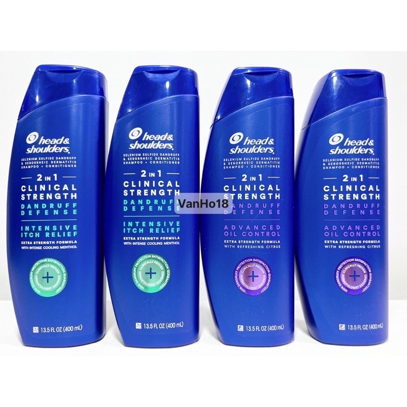 USA-Dầu Gội Sạch Gàu Head &amp; Shoulders 2in1 Clinical Strength (400ml)