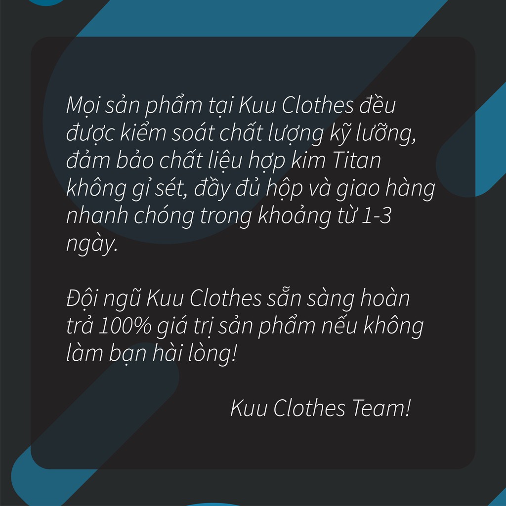 Khuyên Tai Tròn Small Chain Dây Xích Kuu Clothes - Bông Tai Phong Cách Hàn Quốc Đơn Giản Thép Titan Không Gì