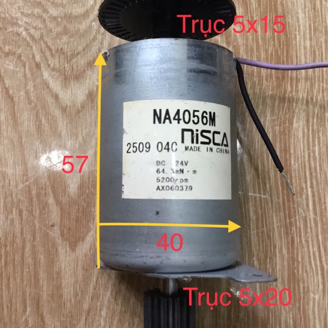 DC motor NiSCA 12-24v 64.3mN-m 5200rpm