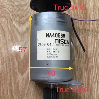 DC motor NiSCA 12-24v 64.3mN-m 5200rpm