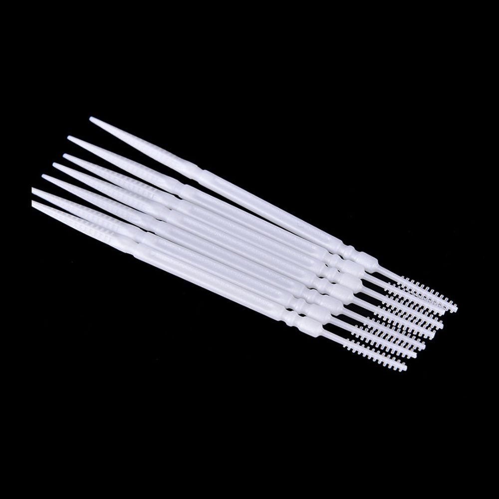 Hộp 11000 tăm chỉ nha khoa hai đầu bằng nhựa pp cấp thực phẩm 6.5cm