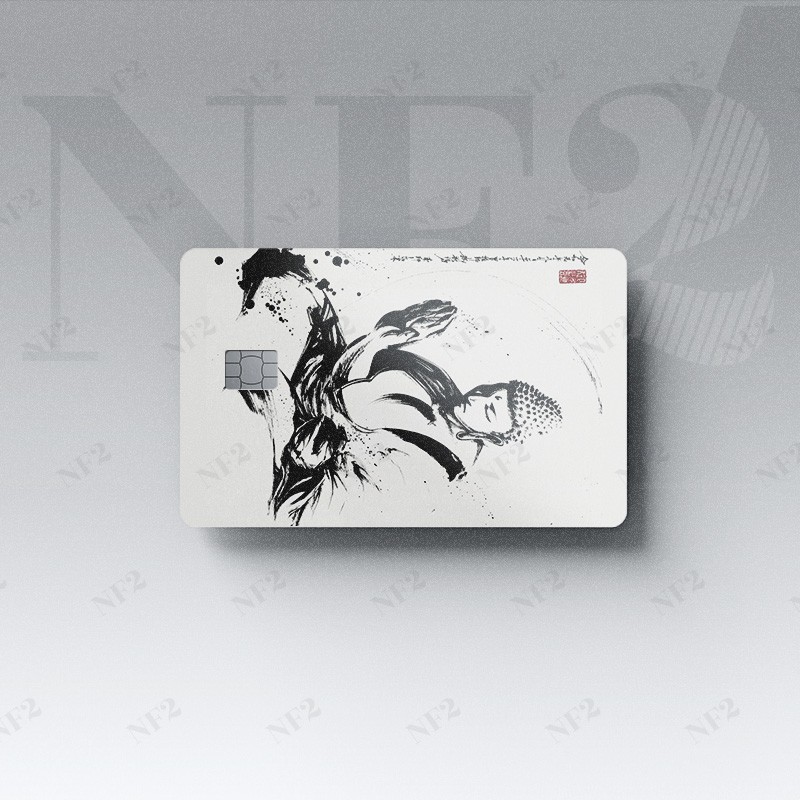 INK BRUSH 1 - Decal Sticker Thẻ ATM (Thẻ Chung Cư, Thẻ Xe, Credit, Debit Cards) Miếng Dán Trang Trí NF2 Cards