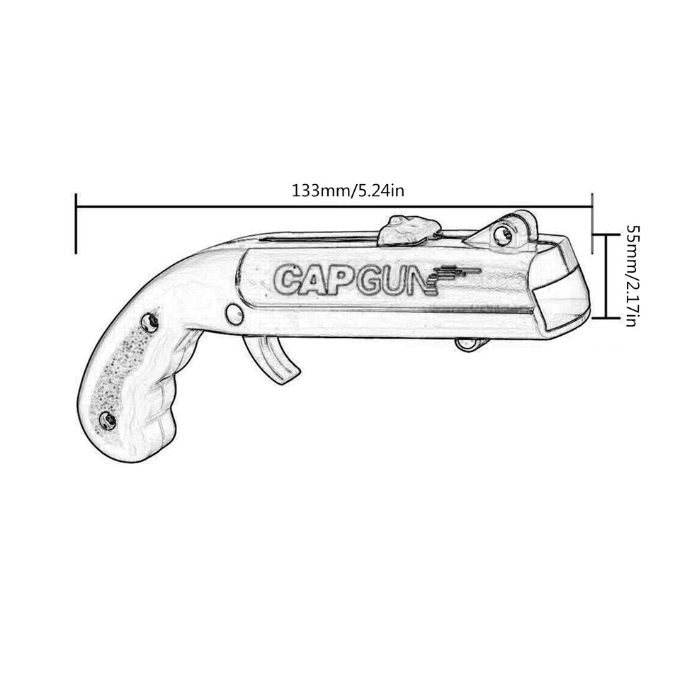 Dụng cụ mở nắp chai hình súng bắn bằng nhựa