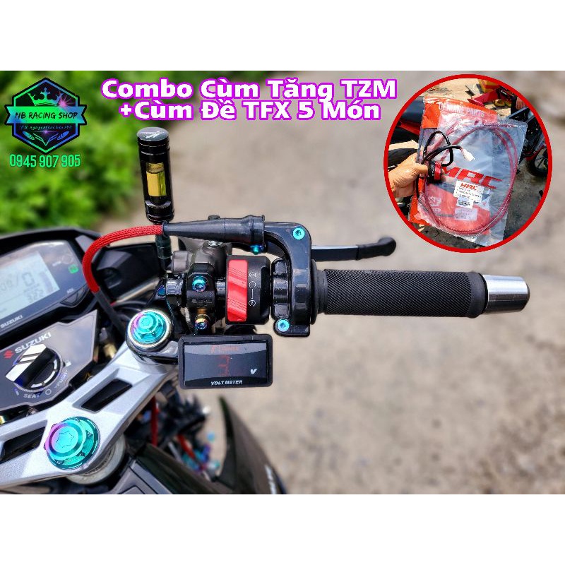 Cùm Đề TFX Cho SATRIA RAIDER SONIC EXCITER Bấm Sẵn Giắc Mạch Tắt máy Không báo Lỗi Fi.NB Racing Shop