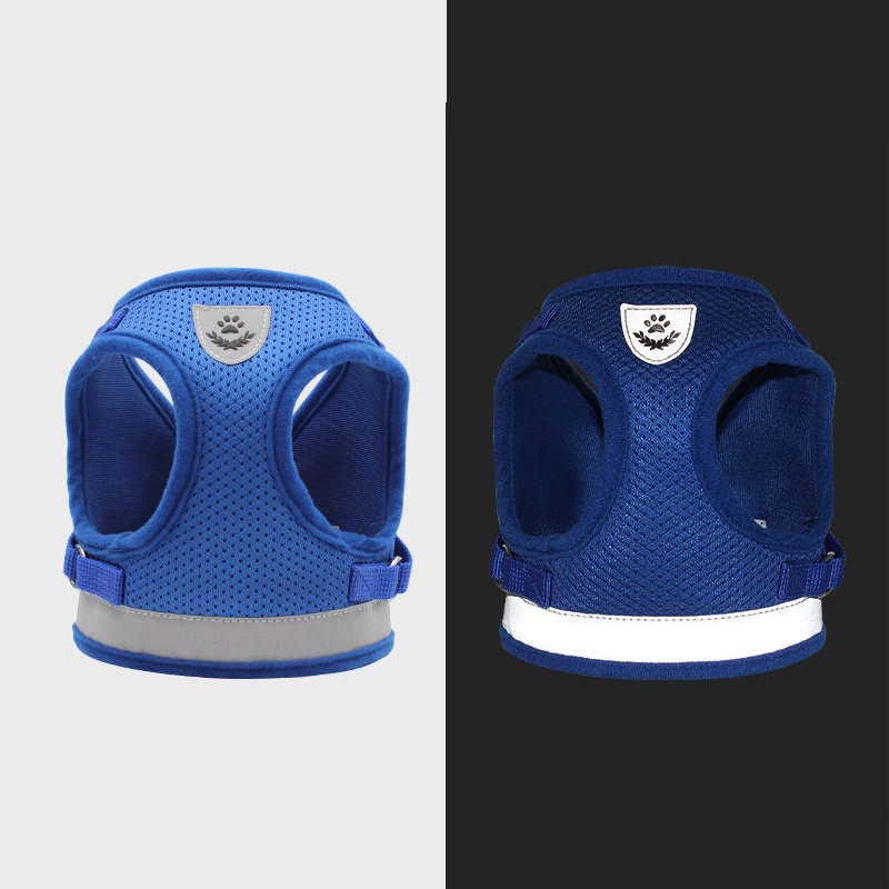 Yếm dắt chó Yeupet kèm dây chắc chắn thoáng khí có viền phản quang đi dạo ban đêm.