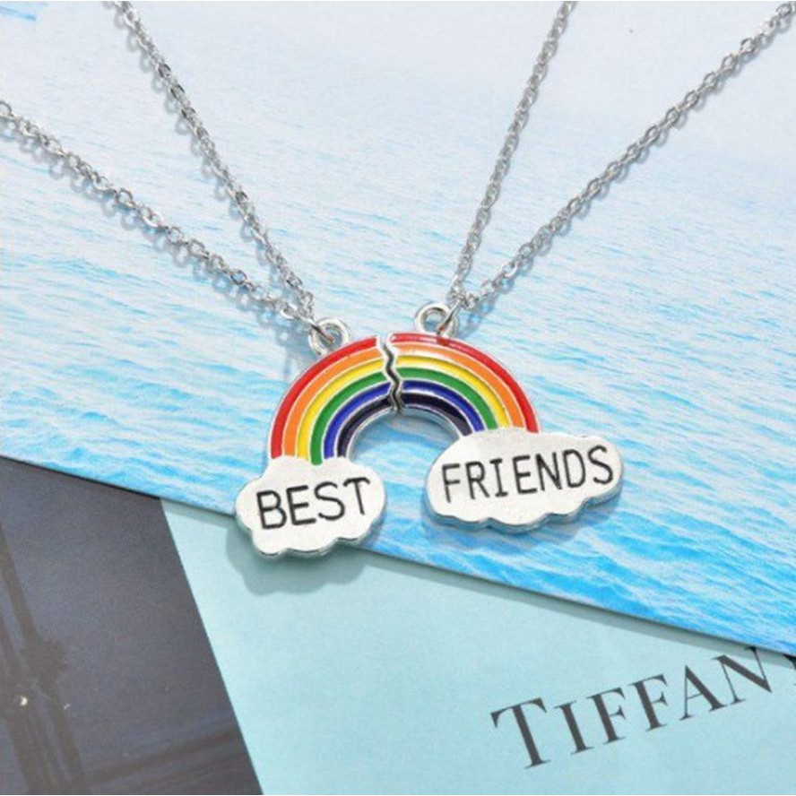 Dây chuyền mặt CẦU VỒNG BEST FRIENDS vòng cổ tình bạn nam nữ unisex dễ thương