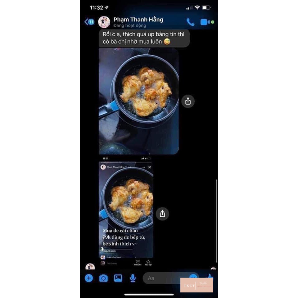 Chảo chống dính,chảo lòng sâu mini, chảo chiên rán