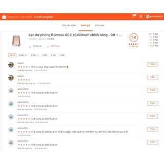 Pin sạc dự phòng Romoss ACE10 10.000mah