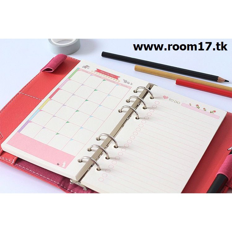 Planner refill A5/A6 màu - Animals - Room17vn