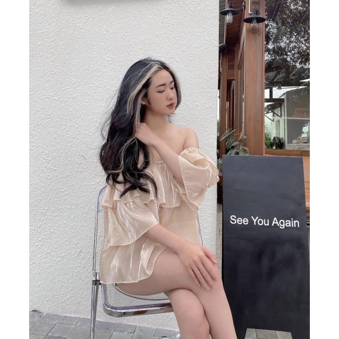 ÁO KIỂU IRIS TOP thiết kế form bồng bềnh 2 tầng chất vải organza tón màu ngọt ngào style ullzang tiểu thư